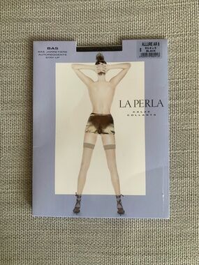 La Perla Black Sheer Stay-Up Stockings